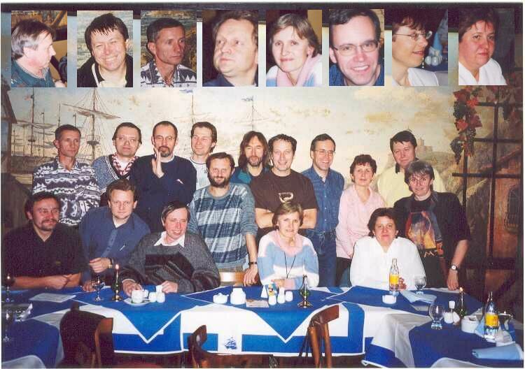 Sraz naeho kruhu v listopadu 2001 tj po 20ti letech po ukonen studi. Netradin jsme se seli nikoli u Dahelk, ale v restauranm zazen Fregata.